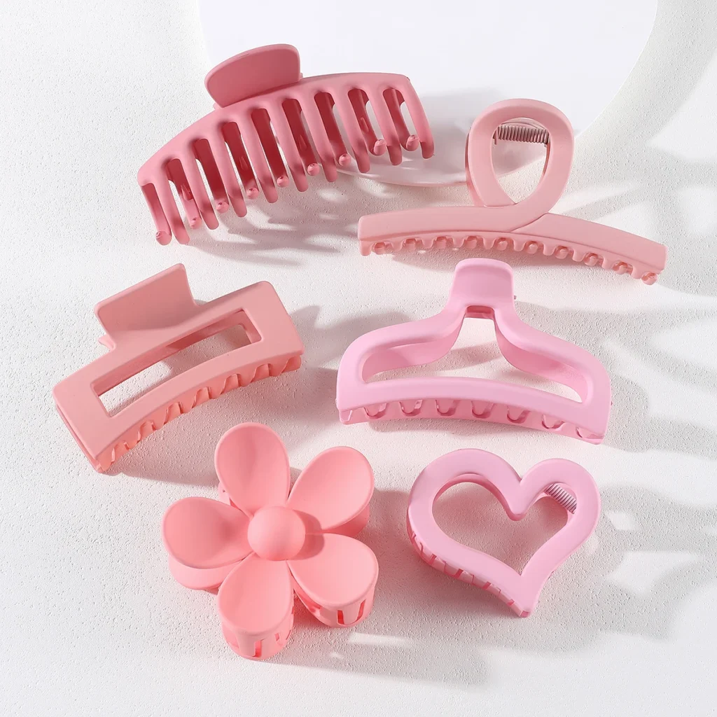 accessoires cheveux enfants roses