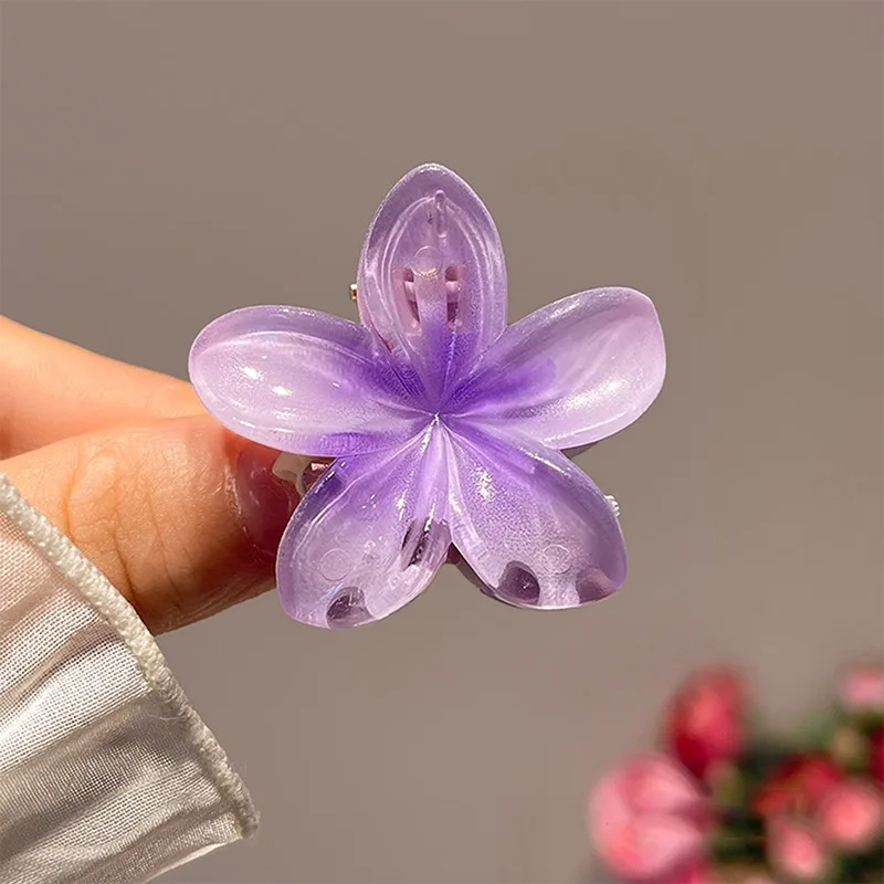 fleur en verre violette