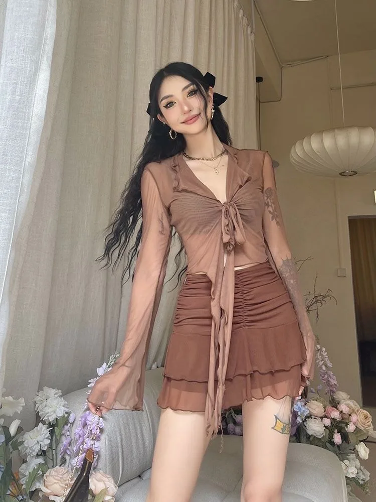 robe marron chic